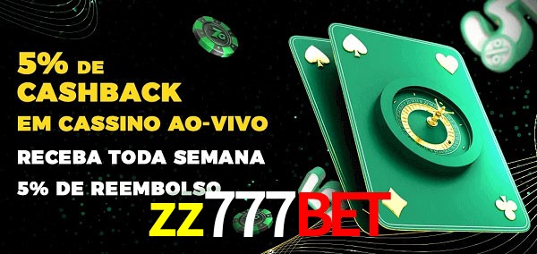 Promoções do cassino ao Vivo zz777bet